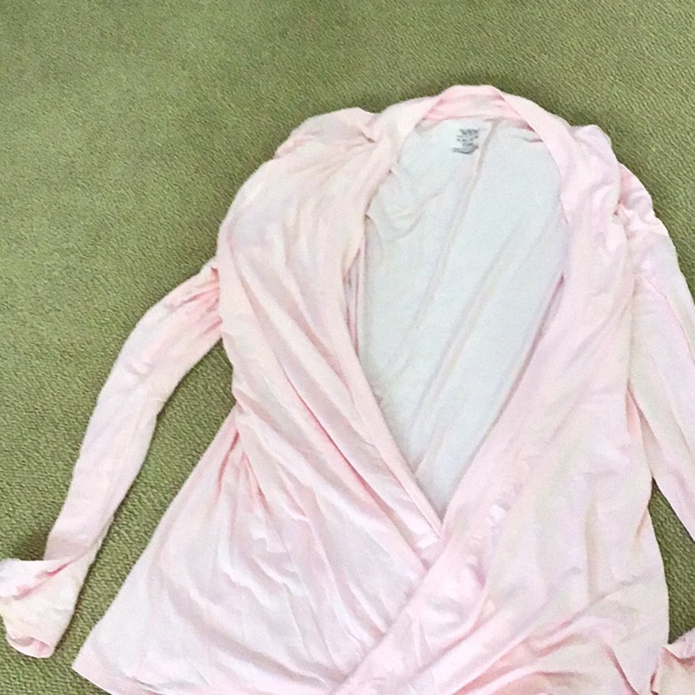 Secret Treasures pink XL open front sweater